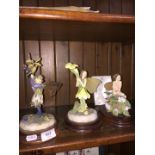 A group of three Border Fine Arts fairies comprising Jasmine, Primrose & Sloe, with certificates.