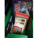 Box of games and books