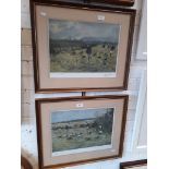 After T. Ivester - Lloyd, a pair of hunting scene prints, both signed in pencil lower left, 42cm x