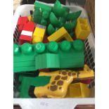A small crate of Duplo