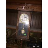 15 day wall clock with pendulum and key
