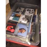 A box of CDs