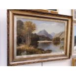 N. Turner, stable hills farm, calf close bay, jaws of Borrowdale, oil on board, signed and dated