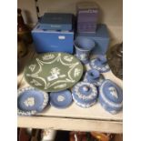 10 pieces Wedgwood Jasperware and other boxed items