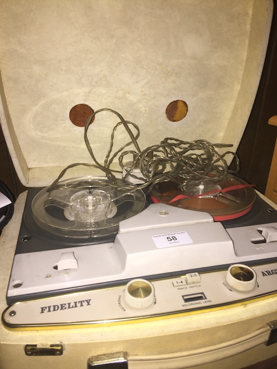 A Fidelity Argyll Minor 4 four track reel to reel player / recorder.