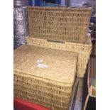 3 wicker baskets.