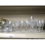 36 crystal glasses including Stuart Glengarry