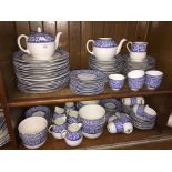 Bisto blue and white dinner ware