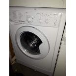 An Indesit washing machine