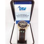 A 75th anniversary of The Battle of Britain commemorative Spitfire watch.