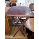 A folding table