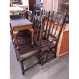 A set of 6 Ercol dining chairs