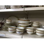 A Royal Worcester Ambassador dinner set including soup coupes, stands and tureens appx 54 pieces