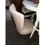 An upholstered nursing chair