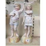 Pair of Bisque figures