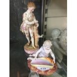 Two German porcelain figures