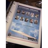 2x The Westminster Collection Supersonic Concorde Captain's Signed Commemorative Cover Collection