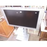 Sony KDL40X-2000 Tv on steel and glass stand