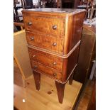 A small 'apprentice' style set of mahogany drawers