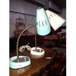 A matched pair of Pifco adjustable table lamps.