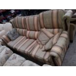 A Bridgecraft Edwardian style winged back 3 seater settee