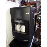 A Classic gas heater with 2 gas bottles - 1 full