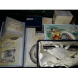 Box of christening plates Peter Rabbit etc