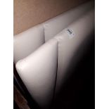 Two cream wall mounting head boards