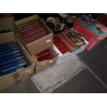 Five boxes of vintage books, annuals etc