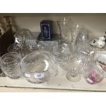 Boxed Royal Doulton crystal and other glassware - 14 pieces in total