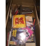 A box of CDs