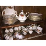 Approx. 70 pieces of Royal Albert Old Country Roses china