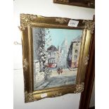 A pair of parisian scene oils