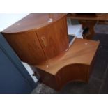 G-Plan teak corner cabinets