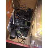 A box of house phones, etc.