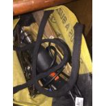 A bag of tools to include Black & Decker drill, etc.