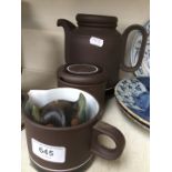 Hornsea Pottery Coffee pot, milk jug and sugar bowl