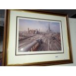 After J. L. Chapman, steam railway scene, signed ltd edition print.