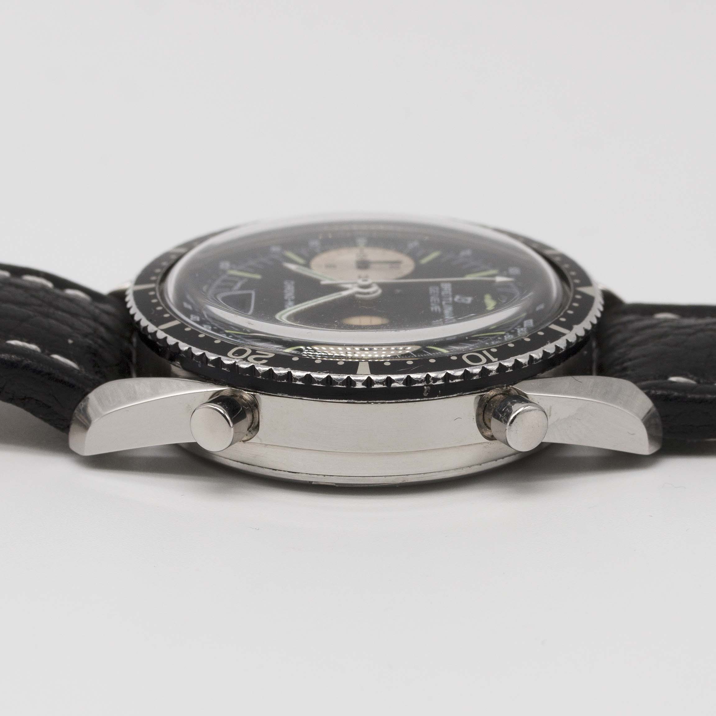 A RARE GENTLEMAN'S STAINLESS STEEL BREITLING CHRONO-MATIC CHRONOGRAPH WRIST WATCH CIRCA 1977, REF. - Image 12 of 12