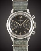 A RARE GENTLEMAN'S LARGE SIZE STAINLESS STEEL CONSUL ANTIMAGNETIC WATERPROOF CHRONOGRAPH WRIST WATCH
