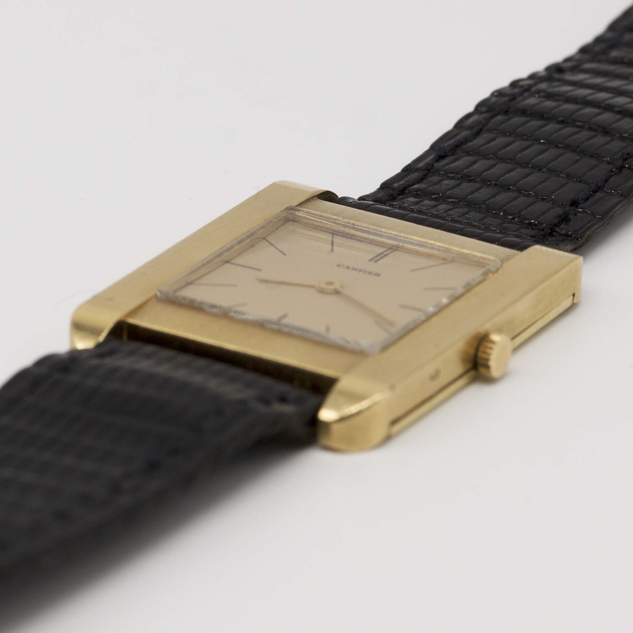 A GENTLEMAN'S 18K SOLID GOLD CARTIER WRIST WATCH CIRCA 1960s, REF. YG 9923 1 Movement: 17J, manual - Image 3 of 13