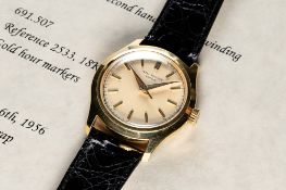 A RARE GENTLEMAN'S 18K SOLID YELLOW GOLD PATEK PHILIPPE CALATRAVA CENTRE SECONDS WRIST WATCH DATED