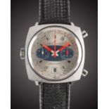 A GENTLEMAN'S STAINLESS STEEL BREITLING CHRONO-MATIC CHRONOGRAPH WRIST WATCH CIRCA 1969, REF. 2111