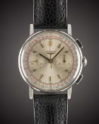 A GENTLEMAN'S STAINLESS STEEL LONGINES FLYBACK CHRONOGRAPH WRIST WATCH CIRCA 1966, REF. 7412 4