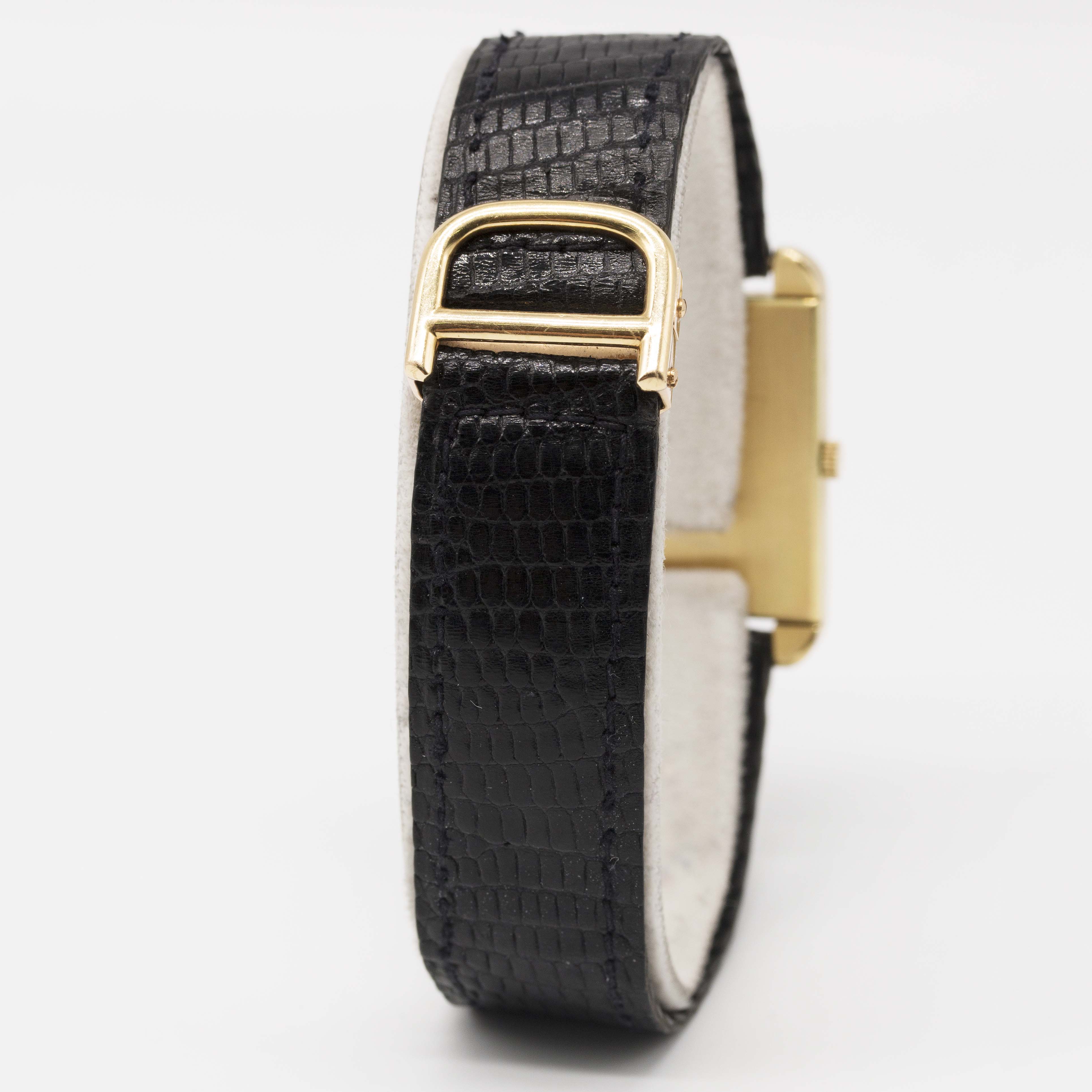 A GENTLEMAN'S 18K SOLID GOLD CARTIER WRIST WATCH CIRCA 1960s, REF. YG 9923 1 Movement: 17J, manual - Image 6 of 13