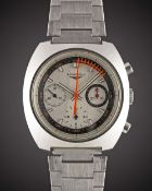 A GENTLEMAN'S STAINLESS STEEL LONGINES NONIUS CHRONOGRAPH BRACELET WATCH DATED 1972, REF. 8271 2