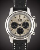 A GENTLEMAN'S STAINLESS STEEL PRIMATO "SHERPA GRAPH" CHRONOGRAPH WRIST WATCH CIRCA 1968, WITH "