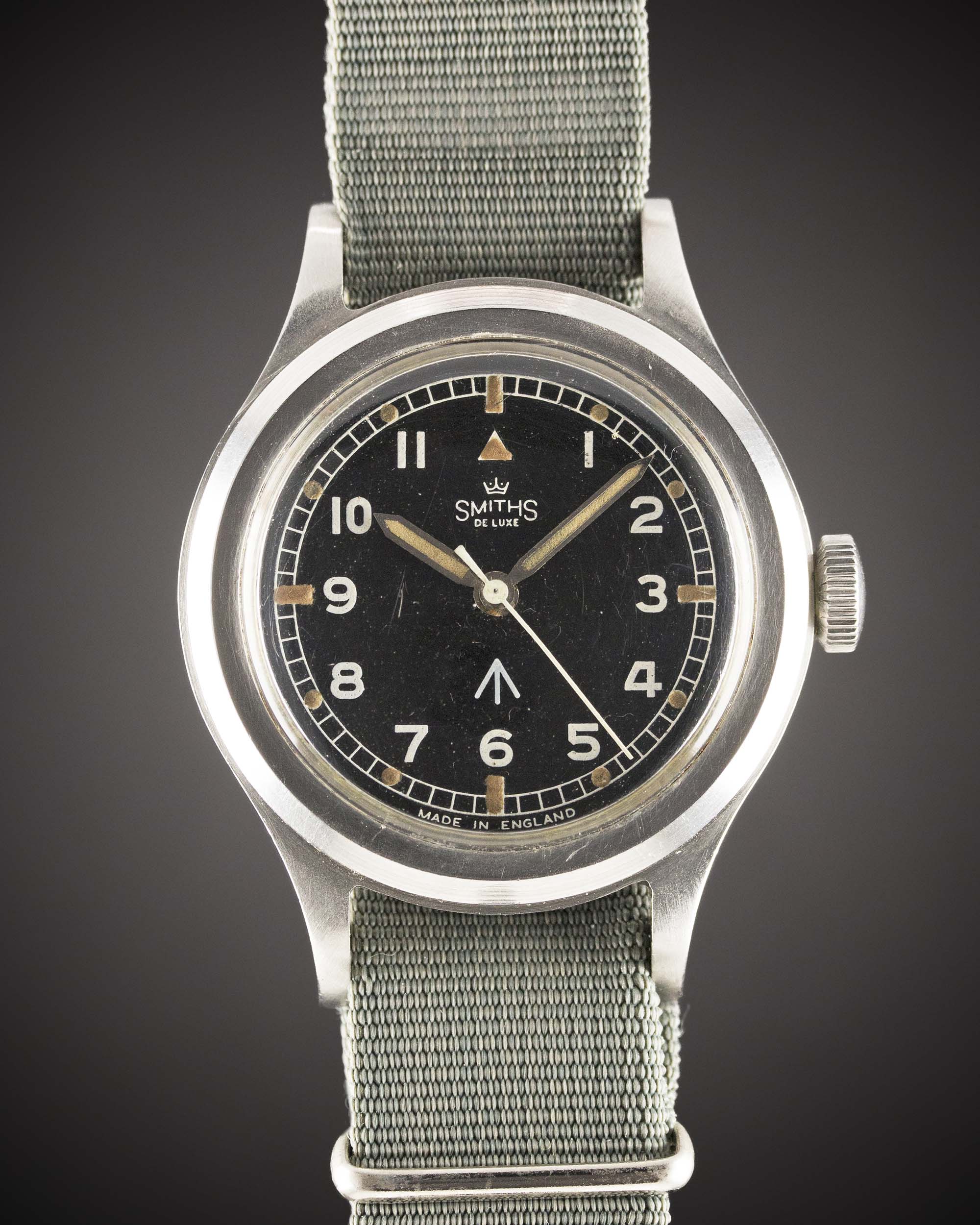 A VERY RARE GENTLEMAN'S STAINLESS STEEL AUSTRALIAN MILITARY SMITHS DE LUXE WRIST WATCH DATED 1961, - Image 3 of 11