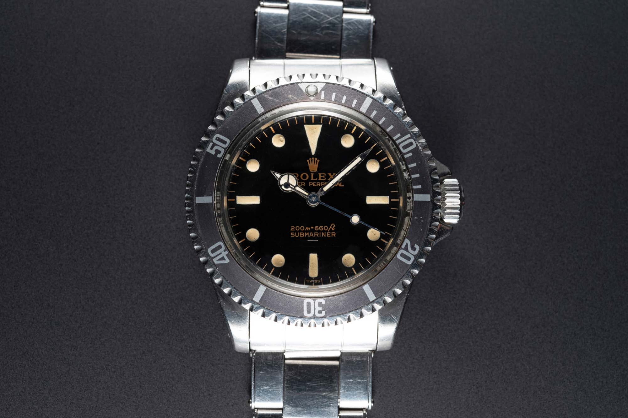 A VERY RARE GENTLEMAN'S STAINLESS STEEL ROLEX OYSTER PERPETUAL SUBMARINER BRACELET WATCH CIRCA 1964, - Image 2 of 17