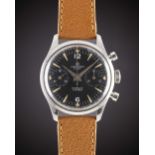 A GENTLEMAN'S STAINLESS STEEL MARDON FLEET CHRONOGRAPH WRIST WATCH CIRCA 1960s Movement: 17J, manual